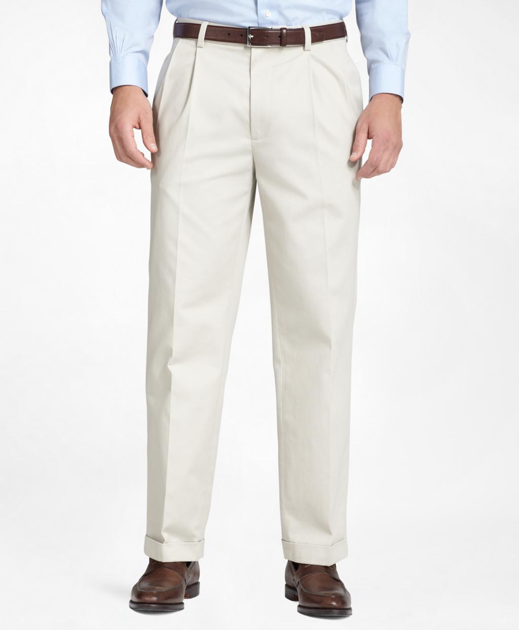 Brooks brothers Elliot Advantage Chinos® in Natural for Men - Save 15% ...