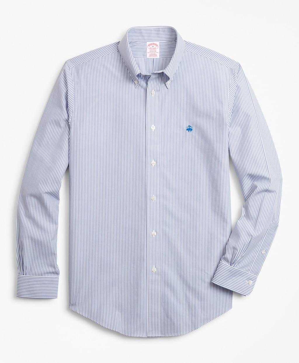 Brooks Brothers Non-iron Madison Fit Bengal Stripe Sport Shirt in Blue ...