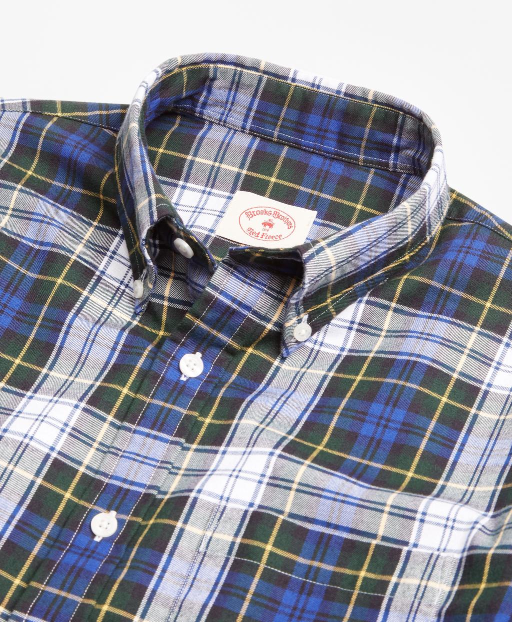 Lyst - Brooks Brothers Gordon Dress Tartan Cotton Flannel Sport Shirt ...