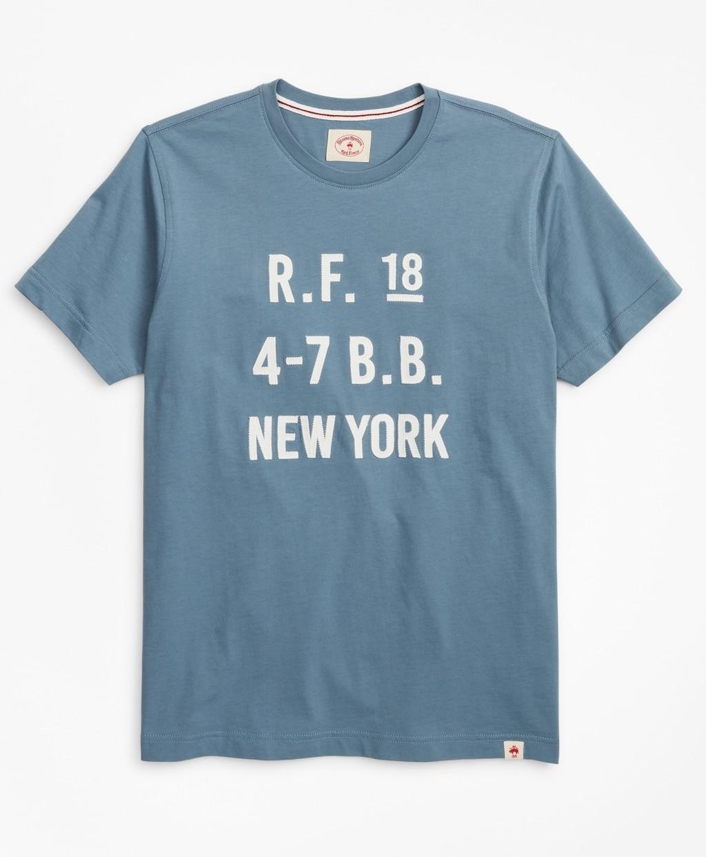 Brooks Brothers Cotton Jersey Logo Tshirt in Dark Blue (Blue) for Men