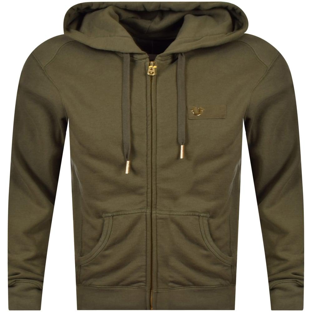 true religion hoodie green