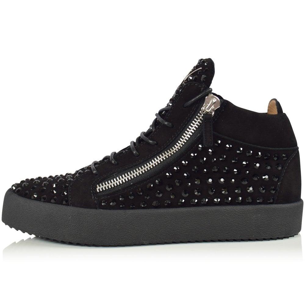 Giuseppe Zanotti Men's Studded Mid-top Sneakers - Black in Black for ...