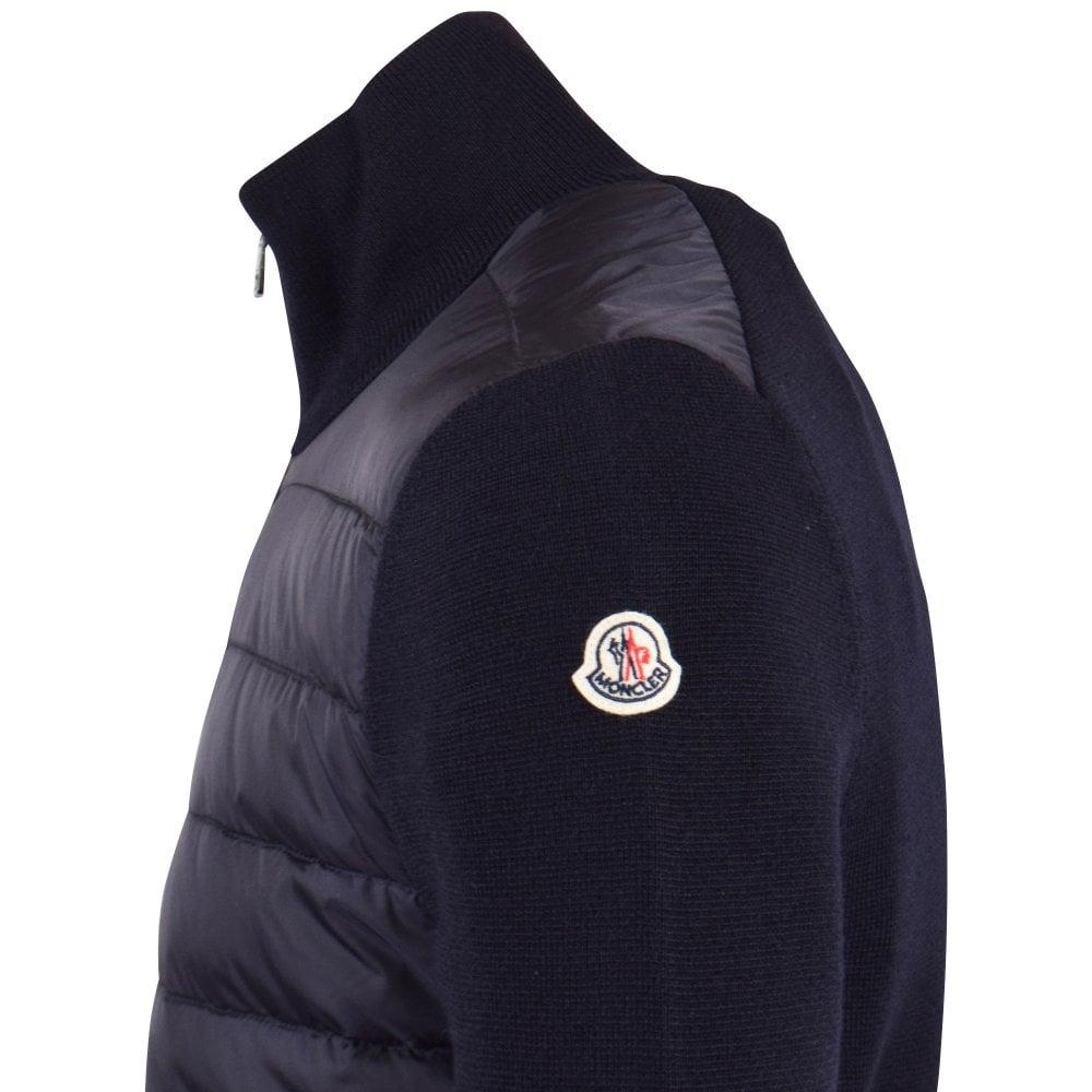 Moncler Navy Maglione Tricot Cardigan in Blue for Men - Lyst