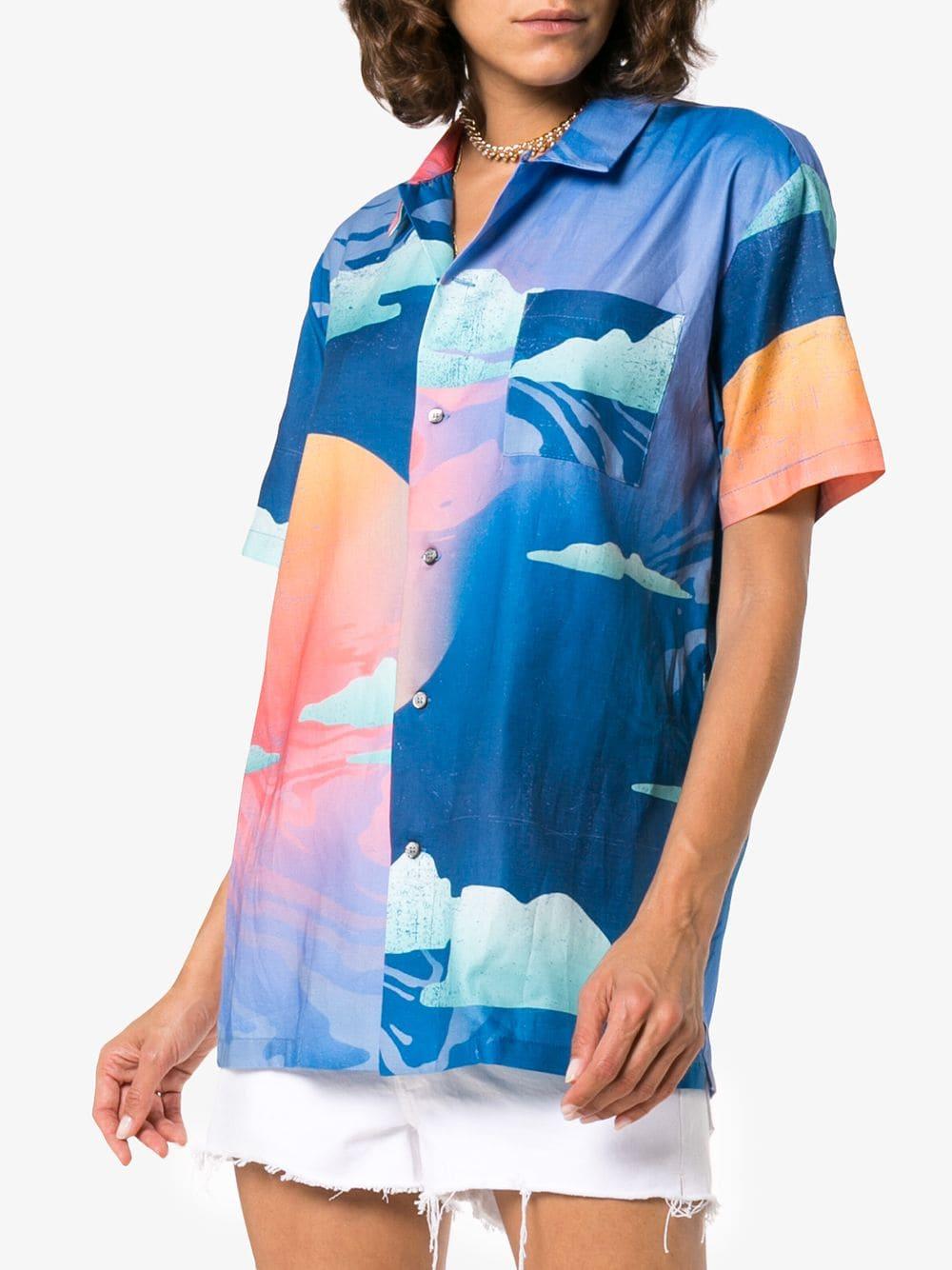 double rainbouu hawaiian shirt