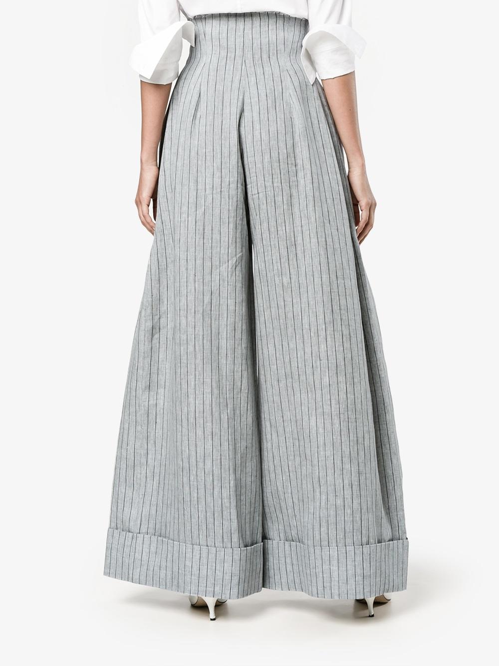 pinstripe palazzo pants