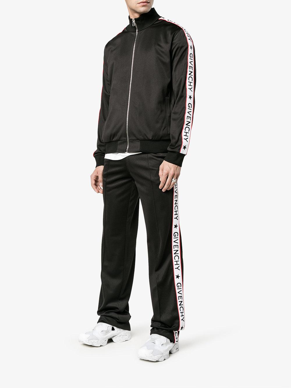 Lyst - Givenchy Logo Print Track Jacket in Black for Men