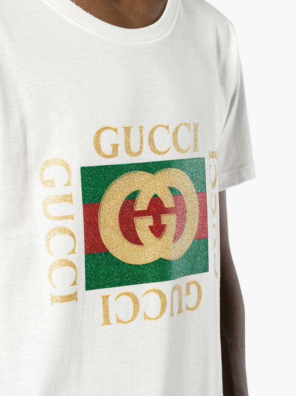 mens white gucci t shirt