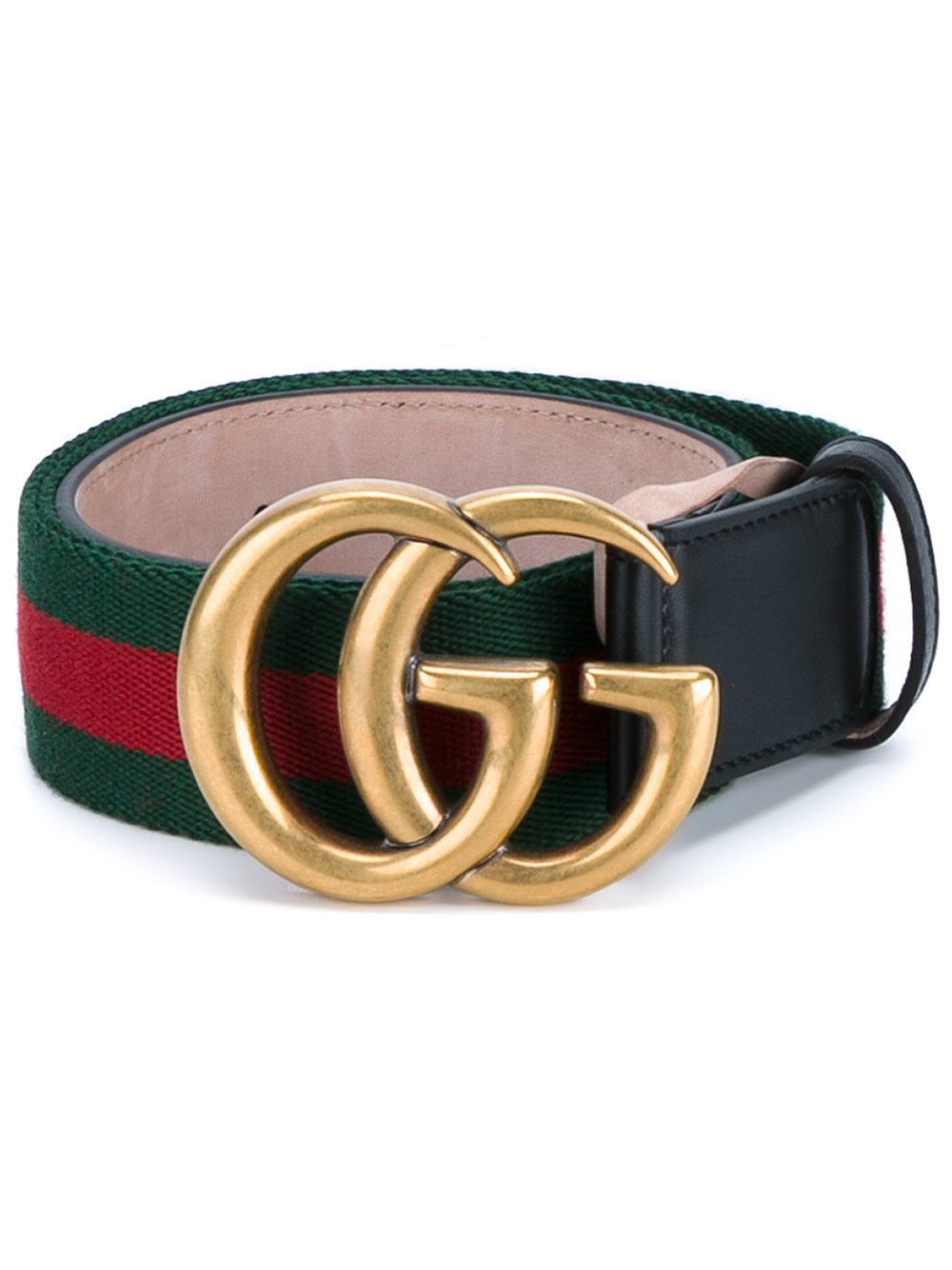 Gucci Web & Logo Canvas And Leather Belt in Black | Lyst