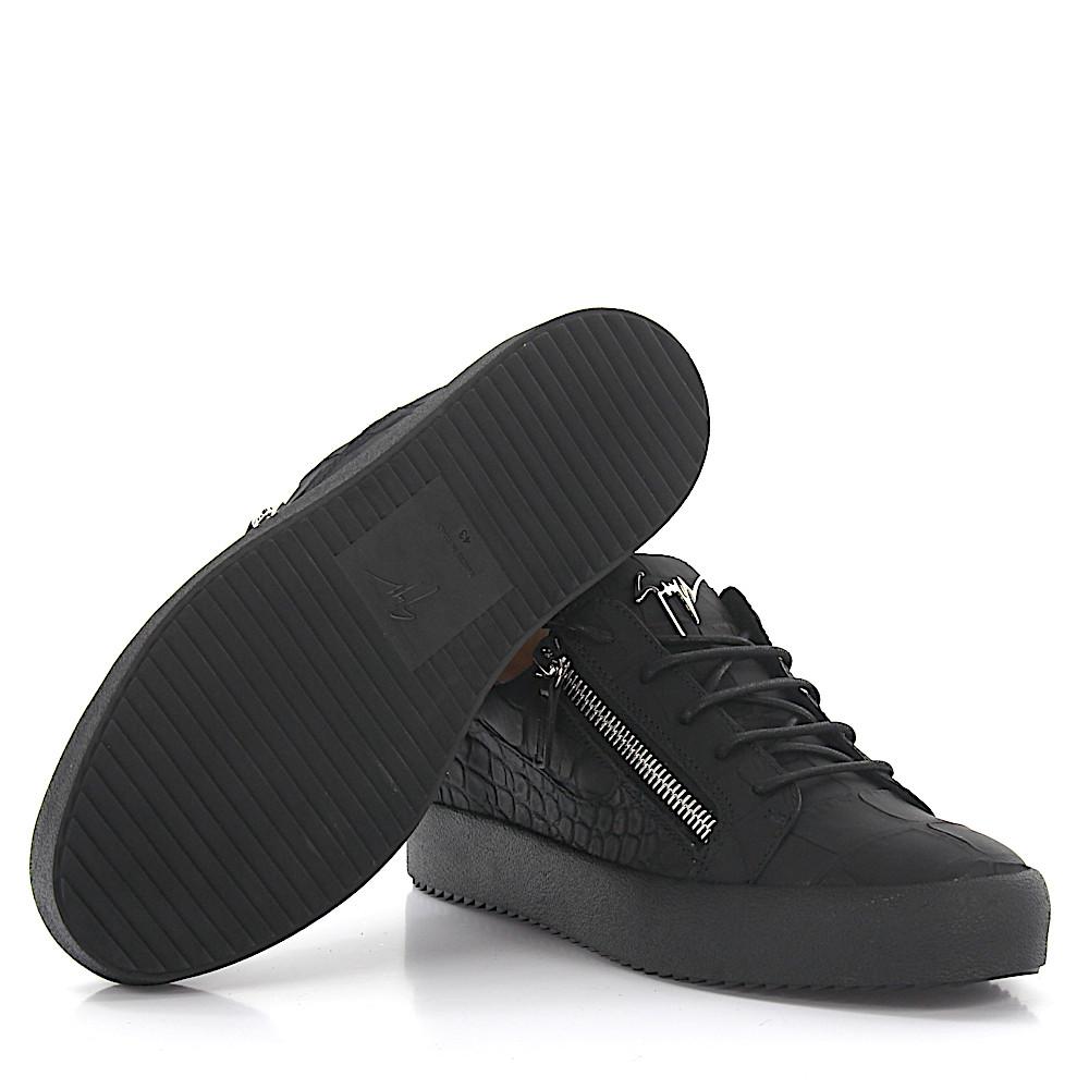 Lyst - Giuseppe Zanotti Sneakers Frankie Low Leather Black ...