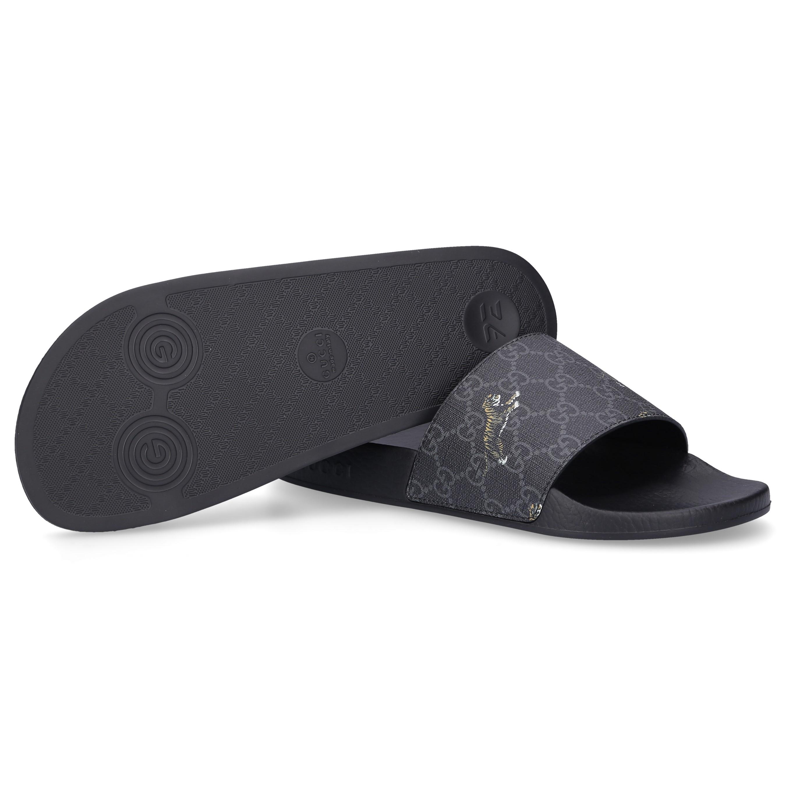 Gucci Beach Sandals Tigers Print in Gray for Men Lyst