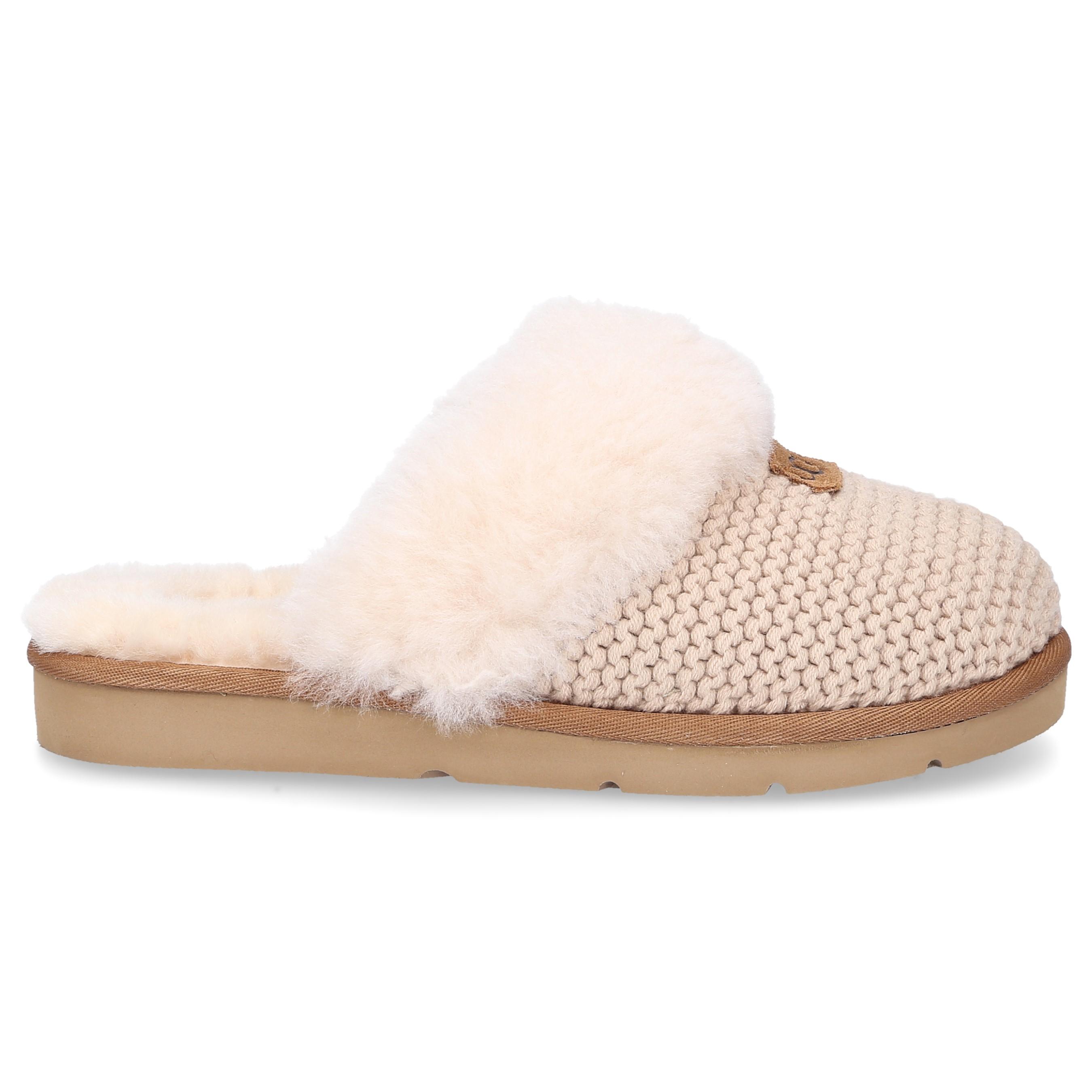 Lyst - Ugg Slippers Cozy Knit Cotton Logo Pale Pink in Natural