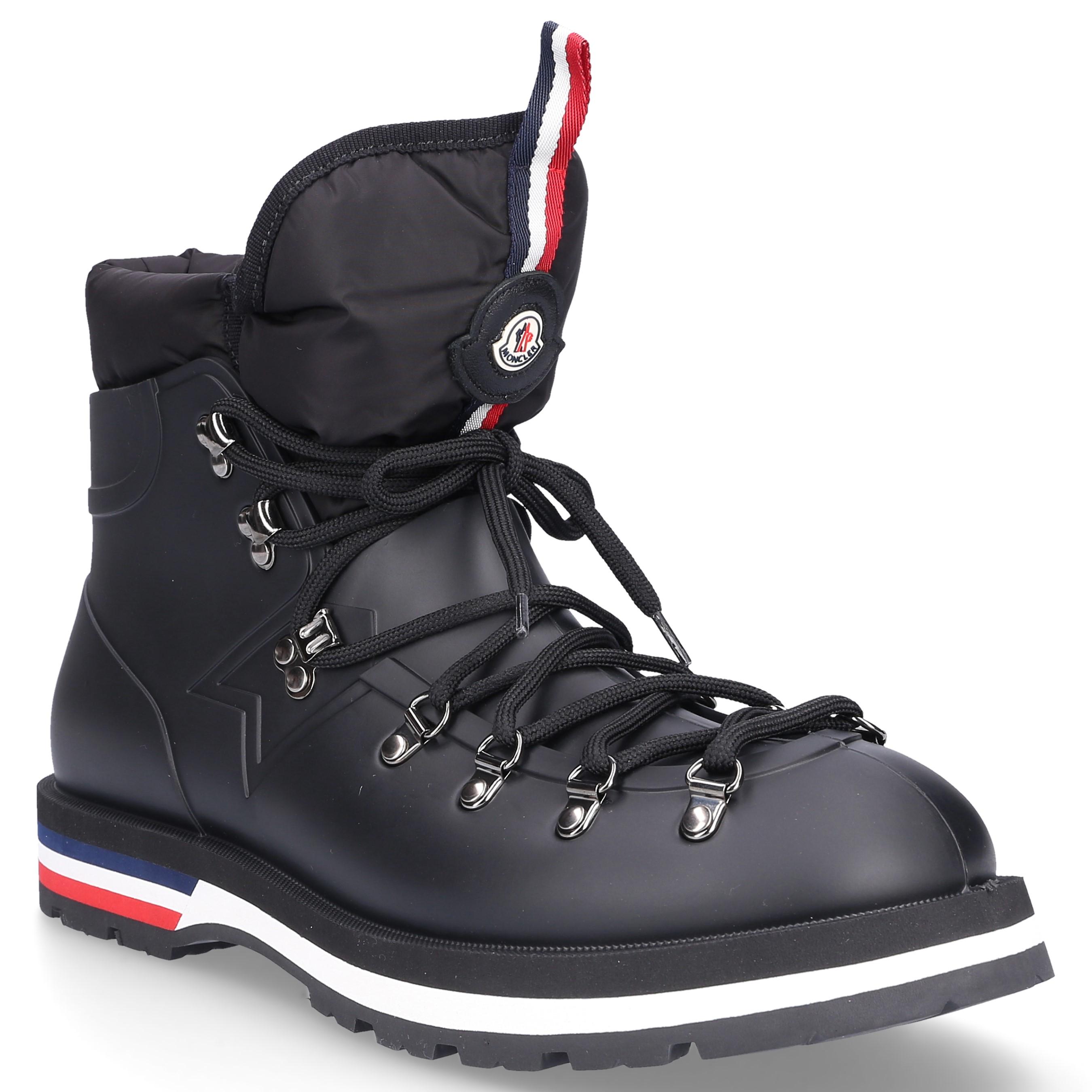 Moncler Felt Lace-up Boots Henoc Gum Logo Black-combo for Men - Save 1% ...