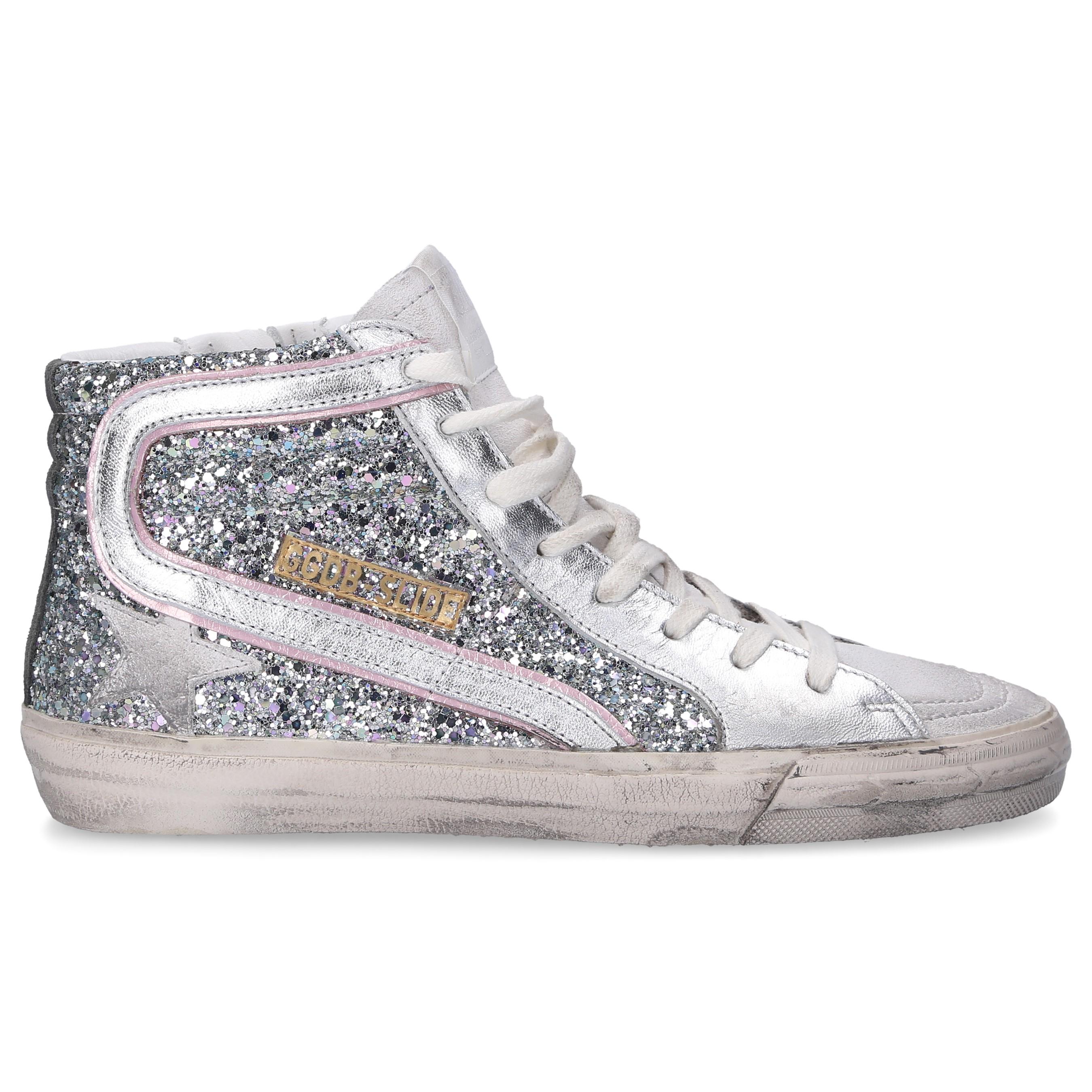 Golden Goose Deluxe Brand Leather High-top Sneakers Slide Calfskin ...