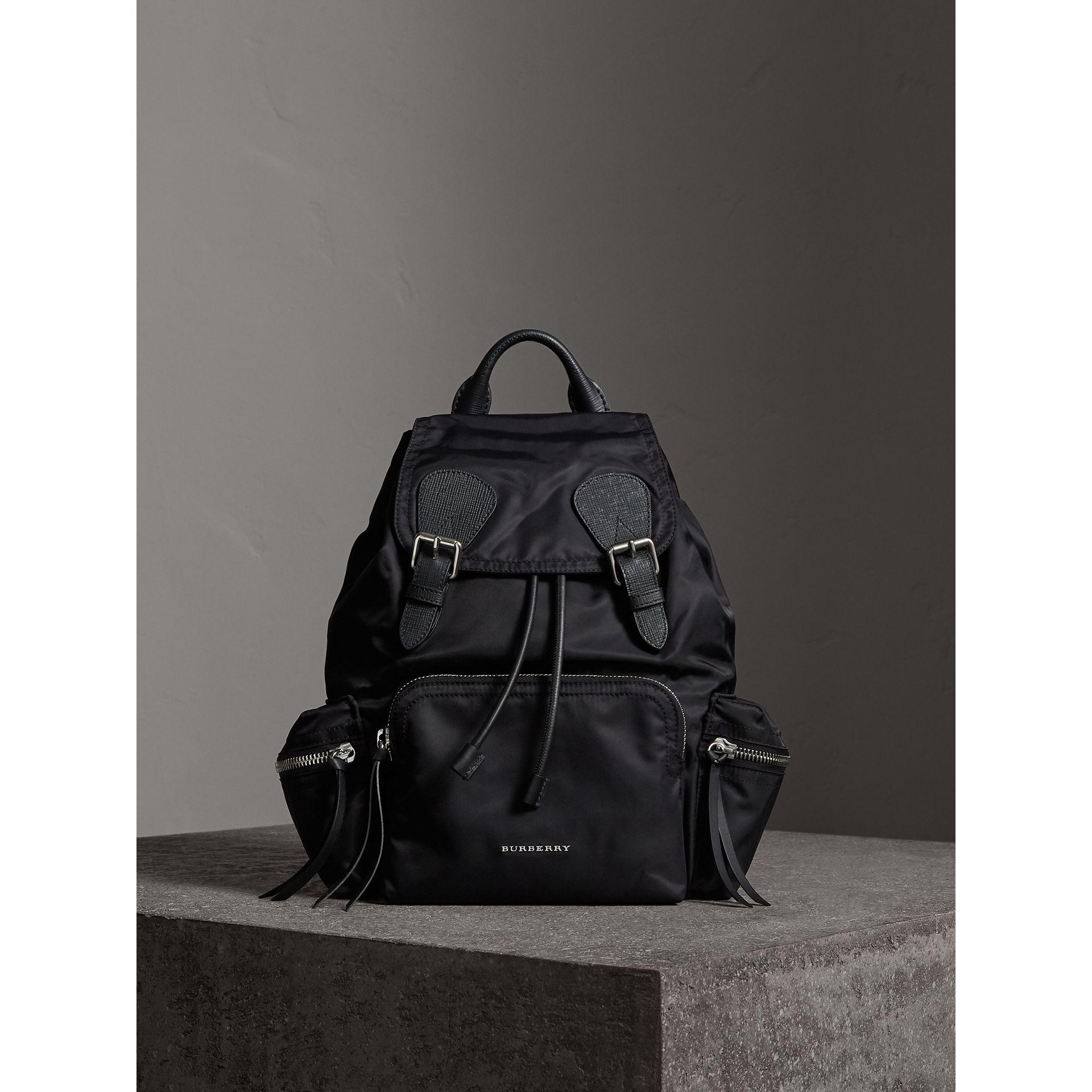 burberry leather rucksack