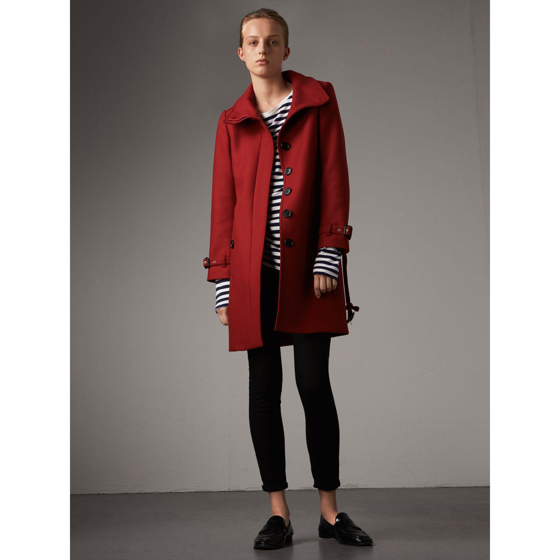 burberry red cashmere coat