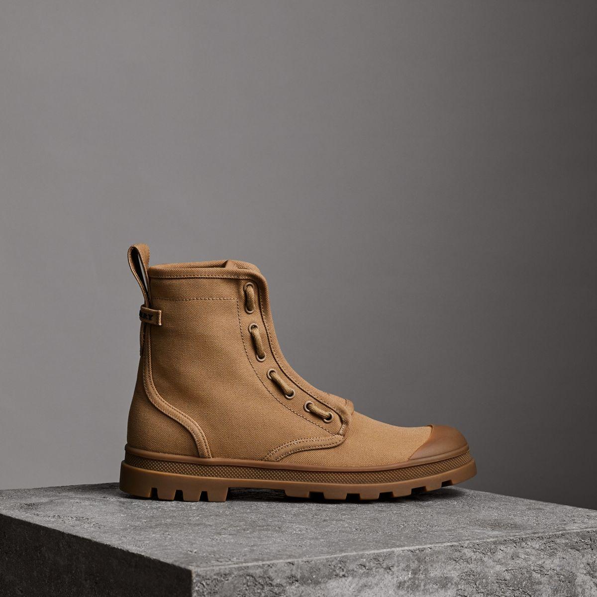 canvas rain boots