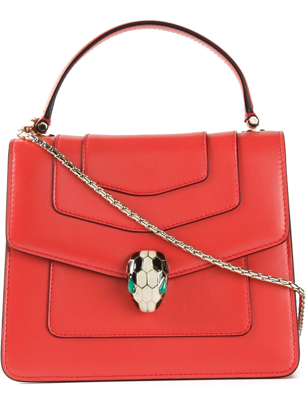 red bvlgari bag