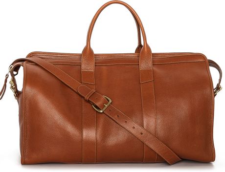Lotuff Leather Duffel Travel Bag in Brown for Men (Tan) | Lyst