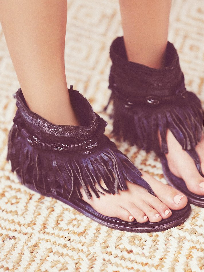 free people black sandals