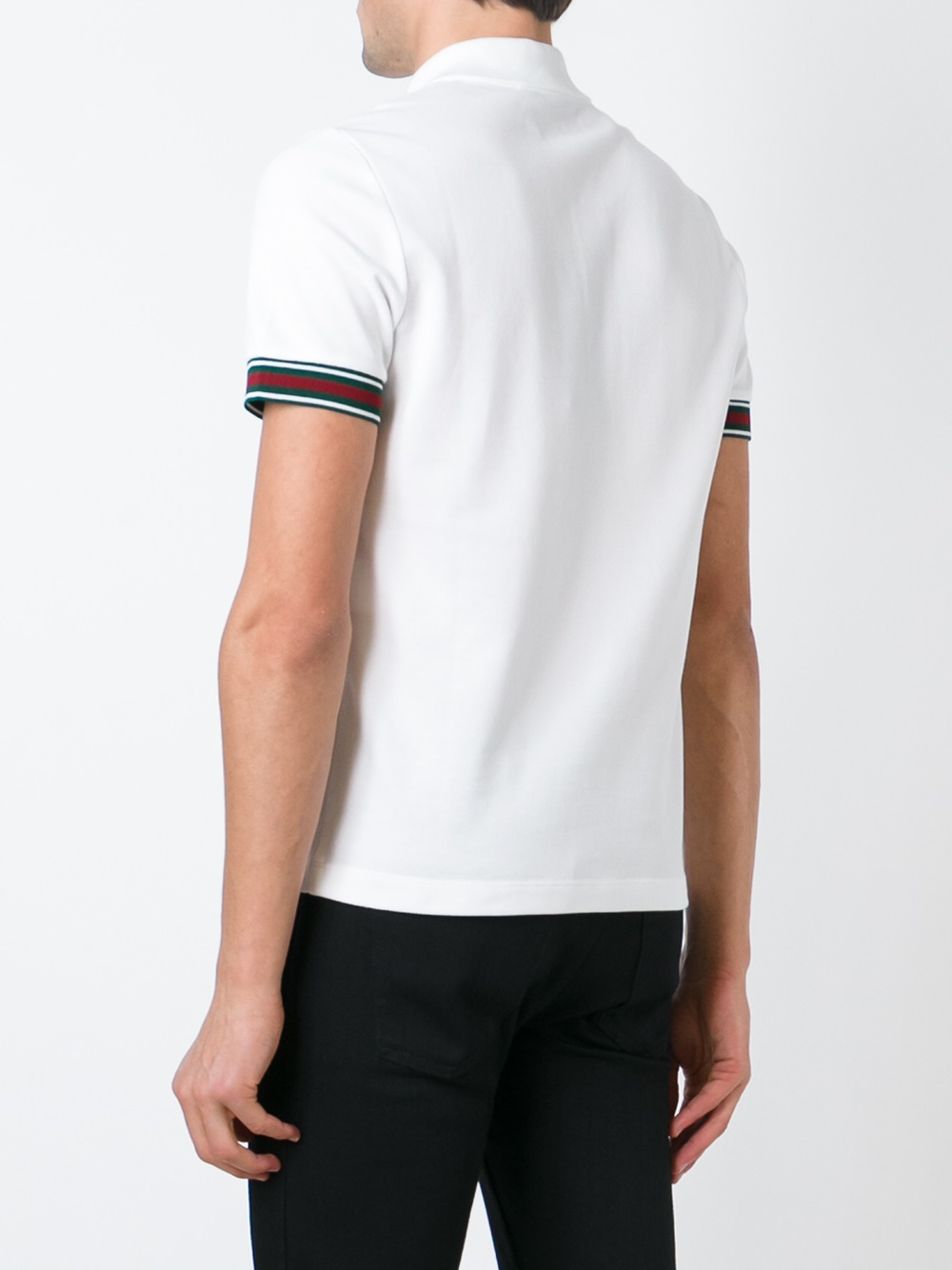 Lyst - Gucci Short Sleeves Polo Shirt in White for Men