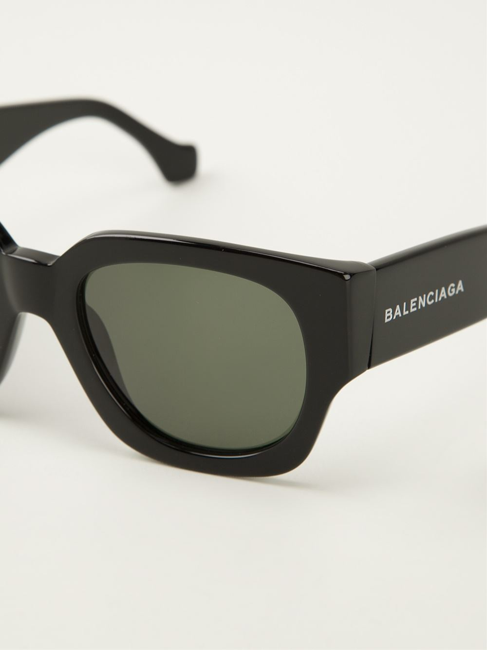 Balenciaga Thick D-Frame Sunglasses in Black for Men - Lyst