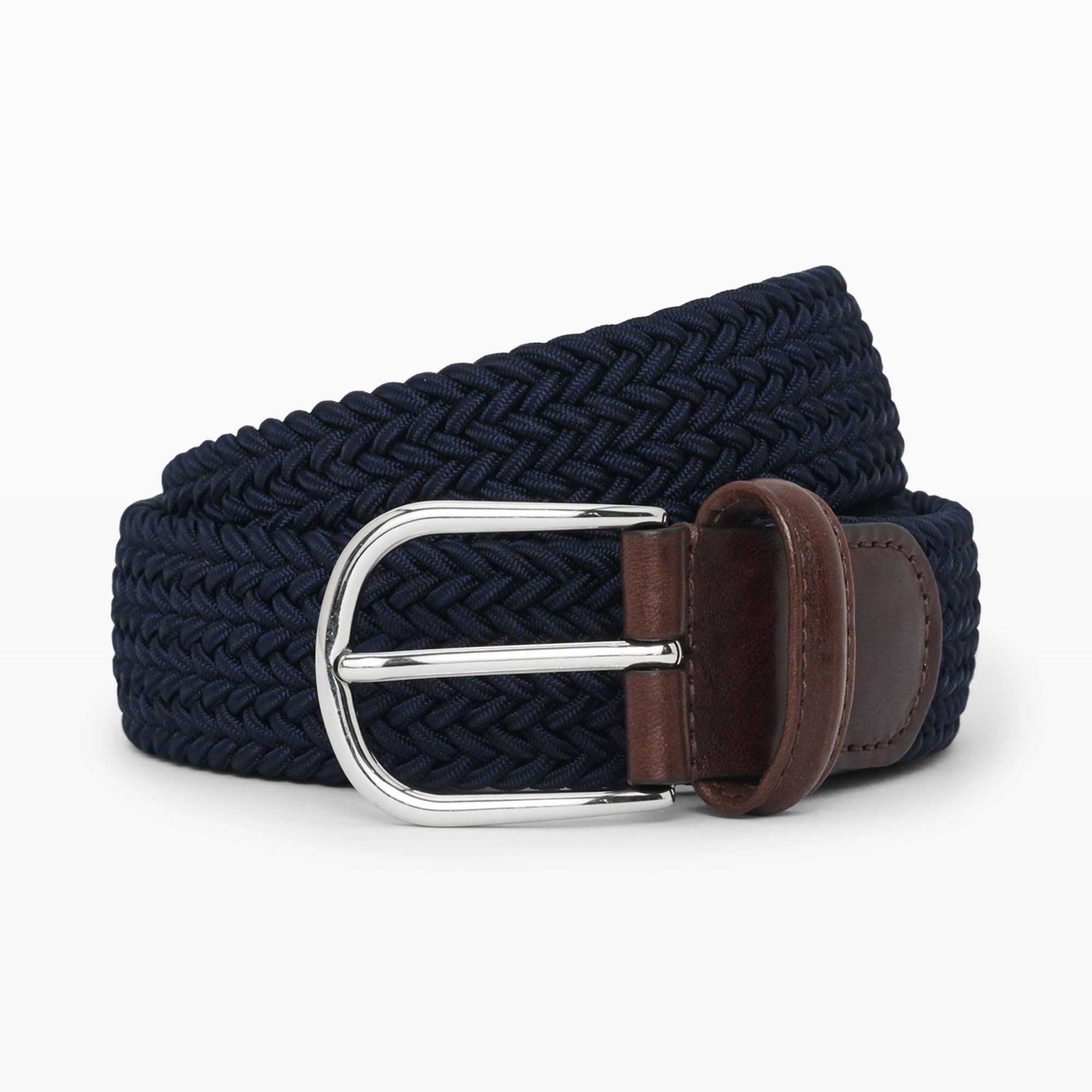 Lyst - Andersons Woven Belt in Blue for Men