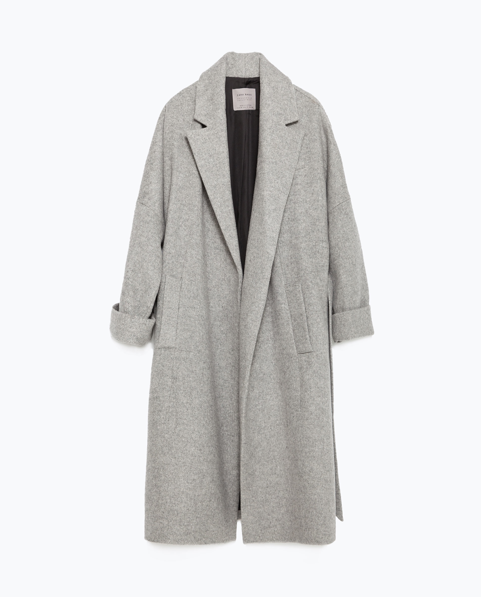 Zara Wool Coat in Gray (Grey) Lyst