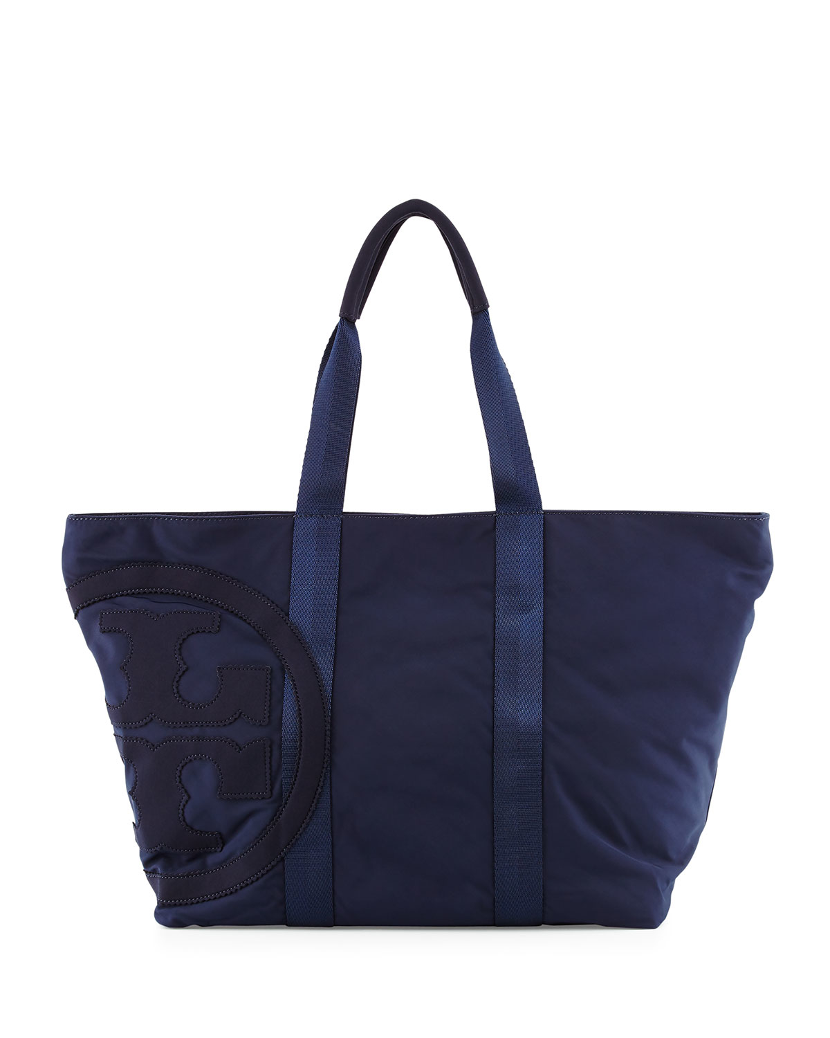 Lyst - Tory Burch Penn Nylon Logo Zip Tote Bag in Blue