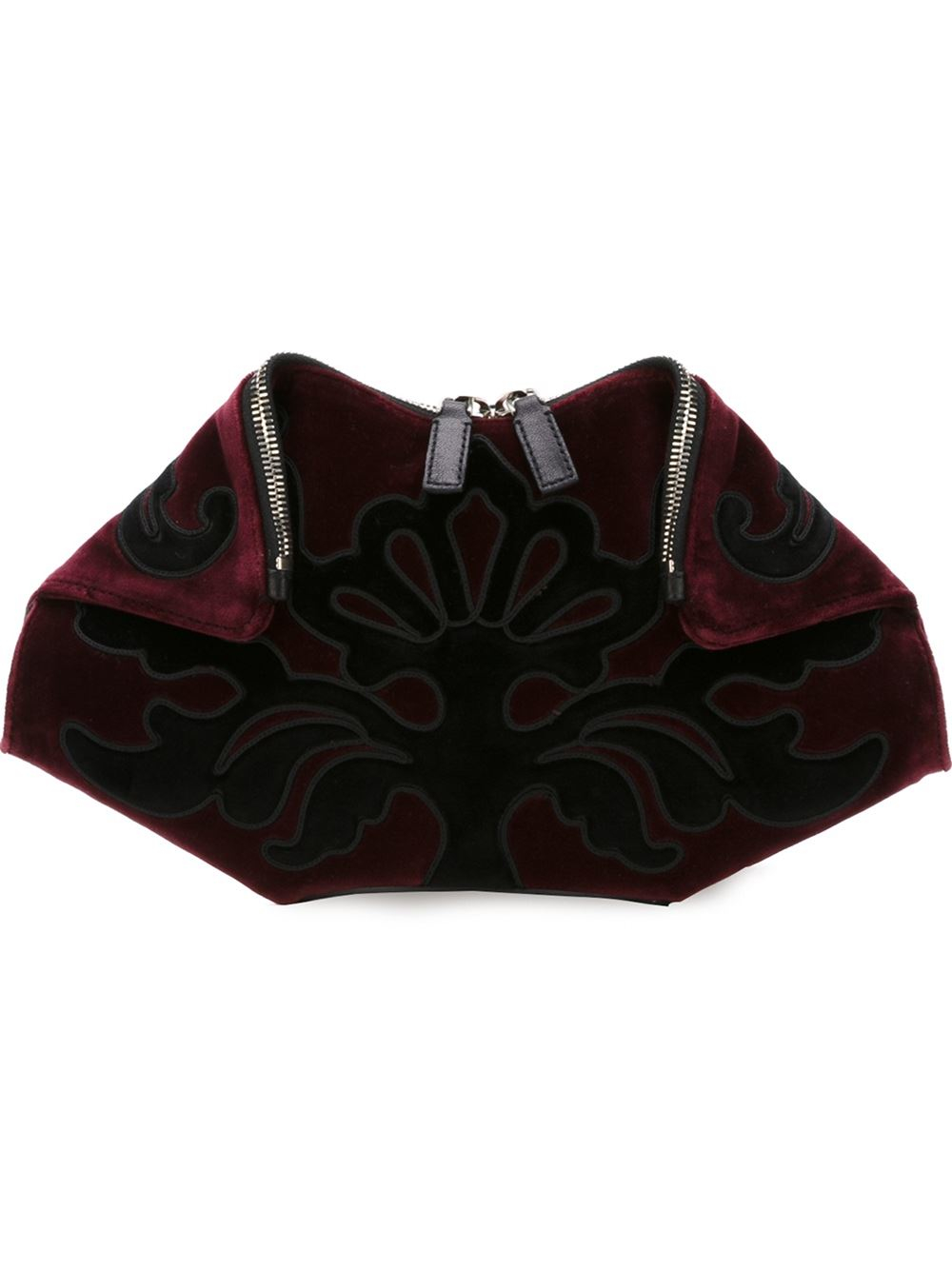 alexander mcqueen red clutch