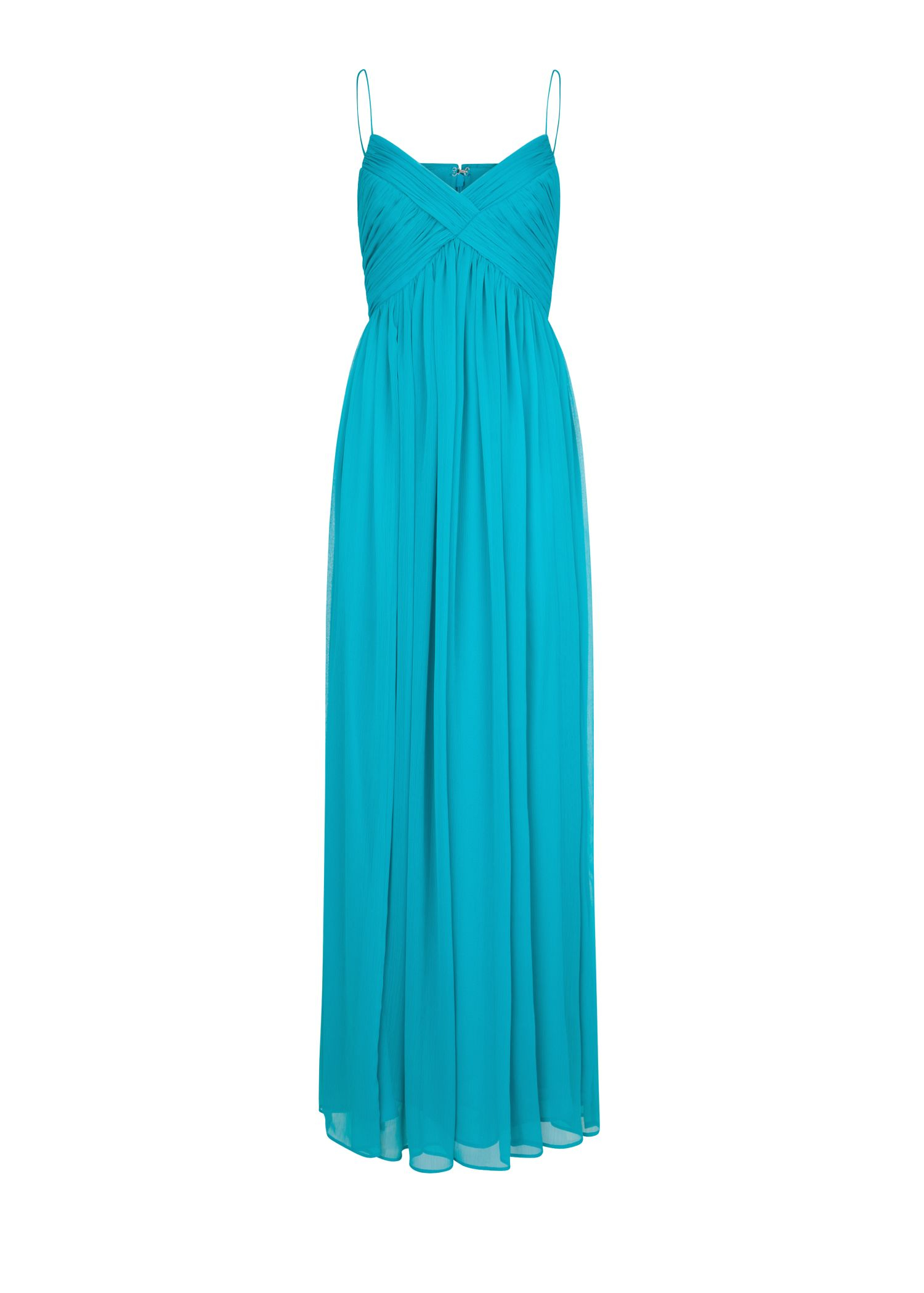 Mango Draped Neckline Gown in Green | Lyst