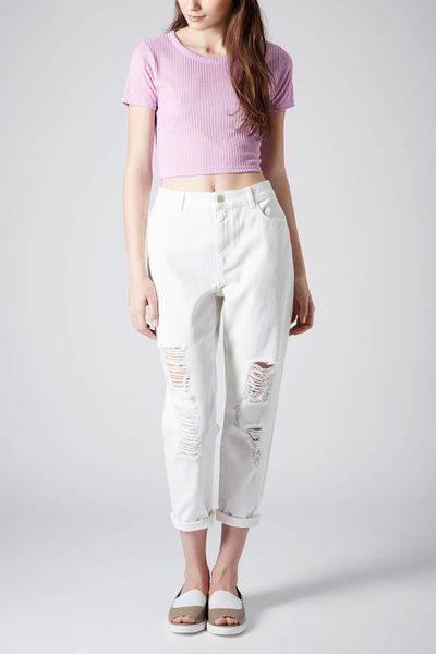 topshop ripped mom jeans