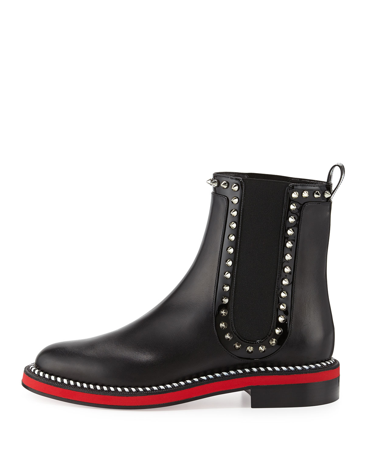 Lyst - Christian Louboutin Nothing Hill Red Sole Boot in Black
