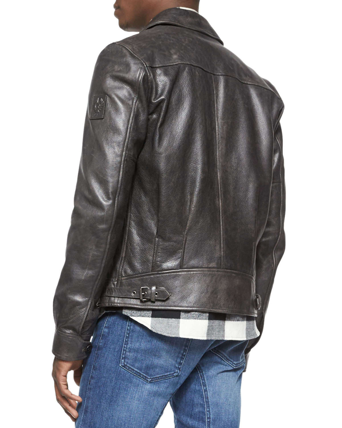 Belstaff Heritage Ryder Leather Jacket In Black For Men Lyst Gallery