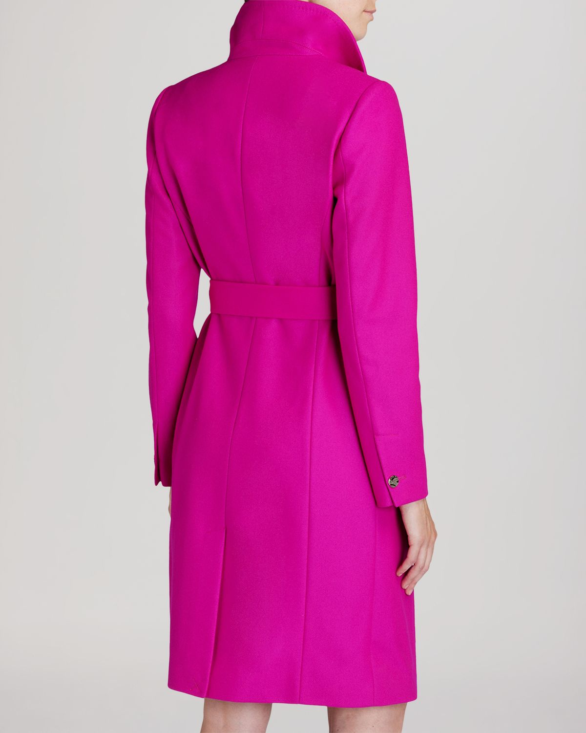 Ted baker Coat - Nevia Belted Wrap in Pink | Lyst