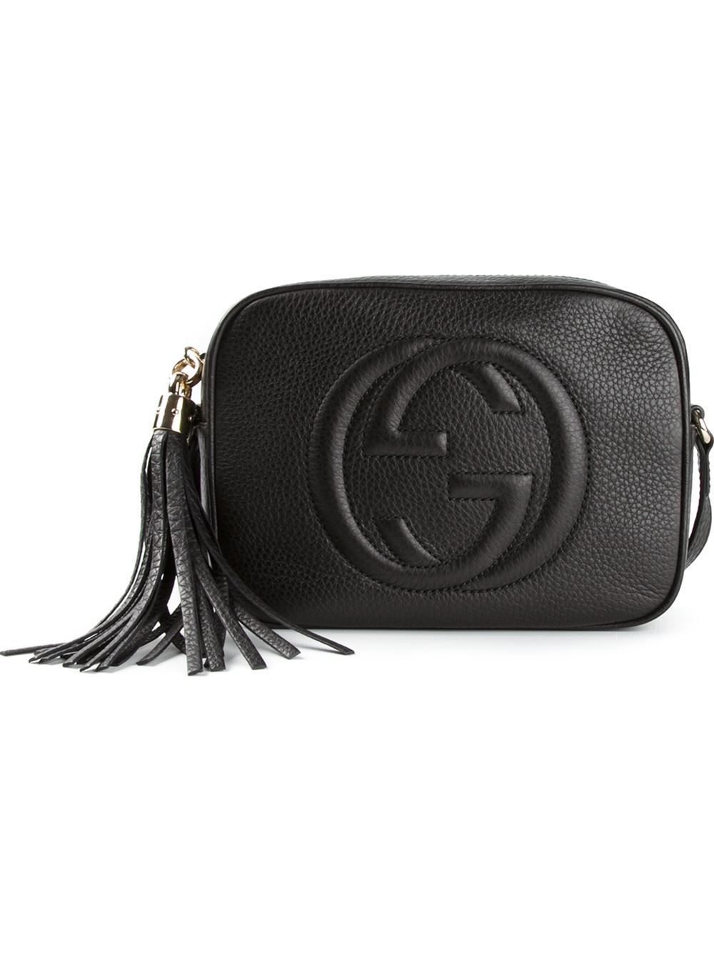Lyst - Gucci Logo Cross Body Bag in Black