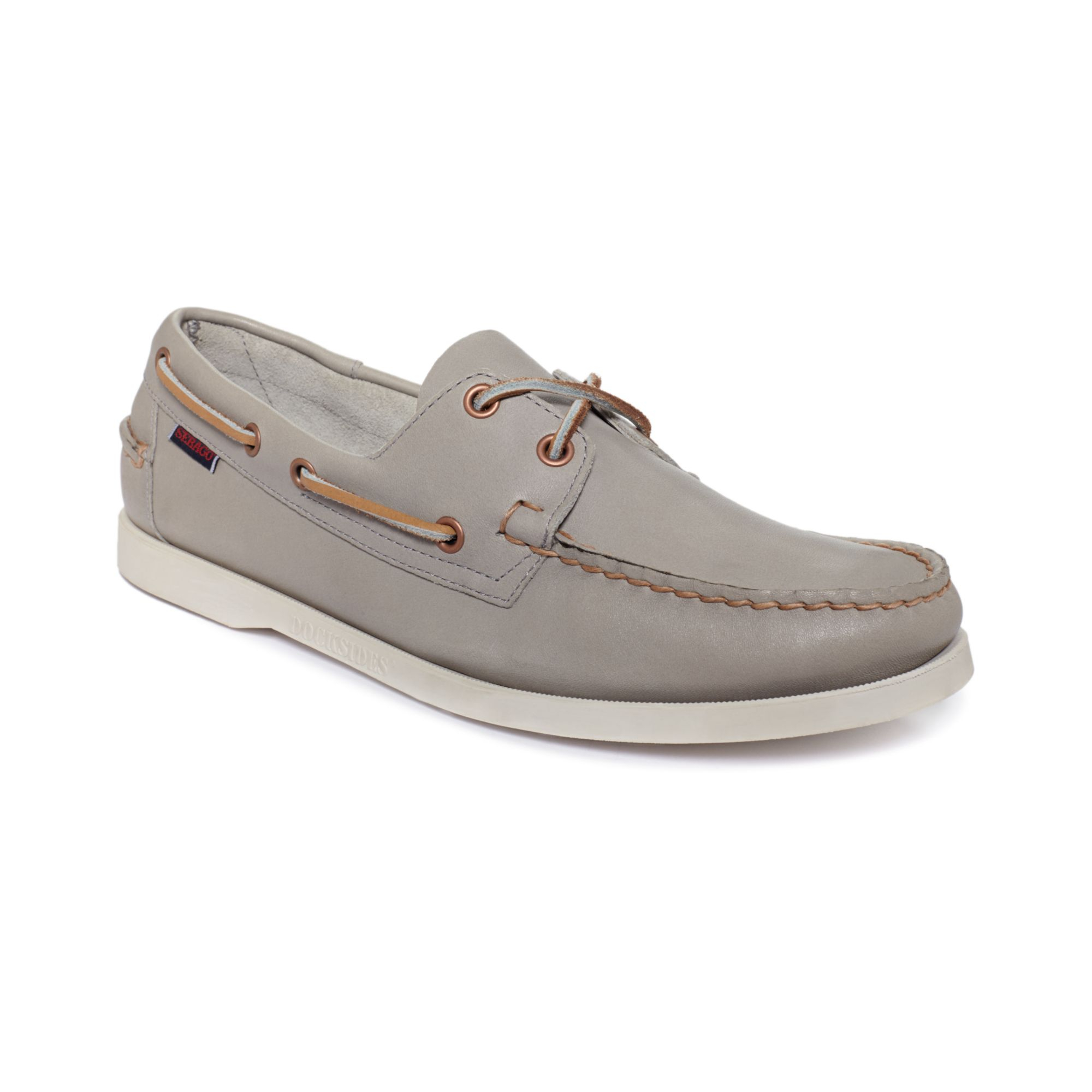 Lyst - Sebago Docksides Boat Shoes in Gray for Men