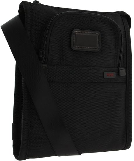 Tumi Alpha Travel Pocket Bag Small in Black | Lyst
