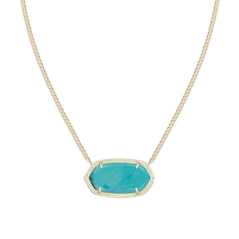 Kendra scott Dylan Pendant Necklace, Turquoise in Blue (turquoise) | Lyst