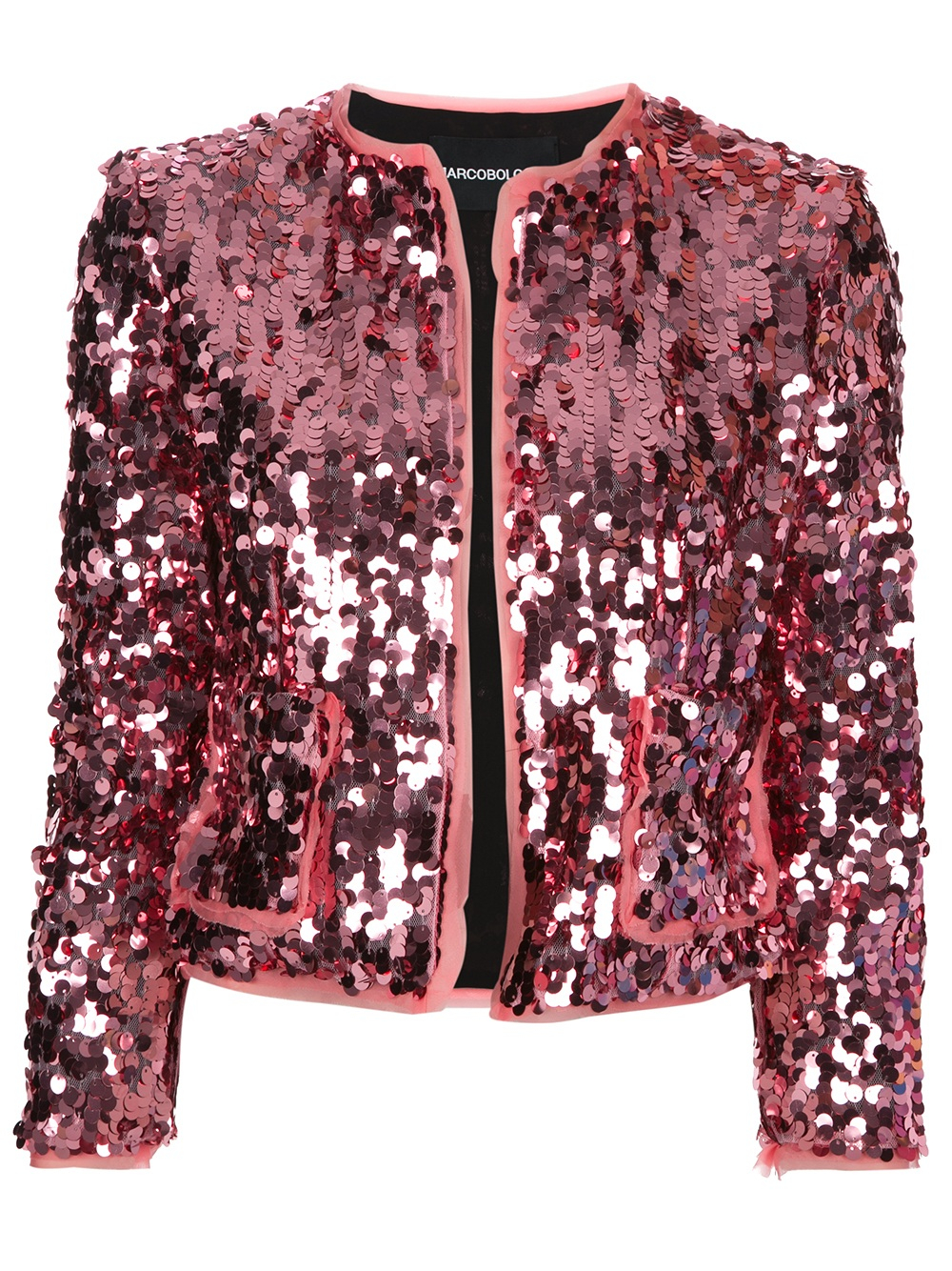Lyst - Marco Bologna Sequin Jacket in Pink
