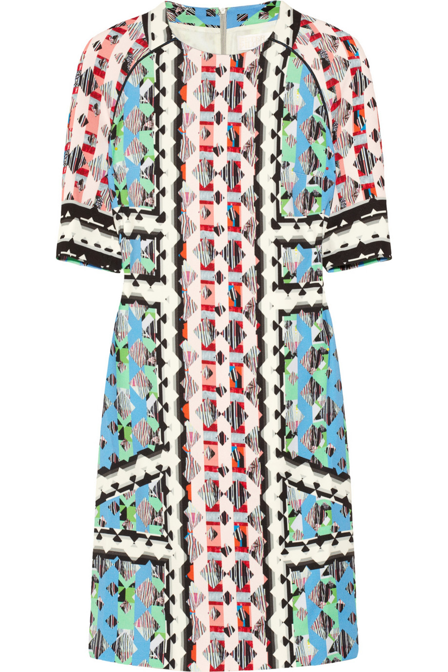 Peter pilotto Printed Stretchcrepe Dress | Lyst