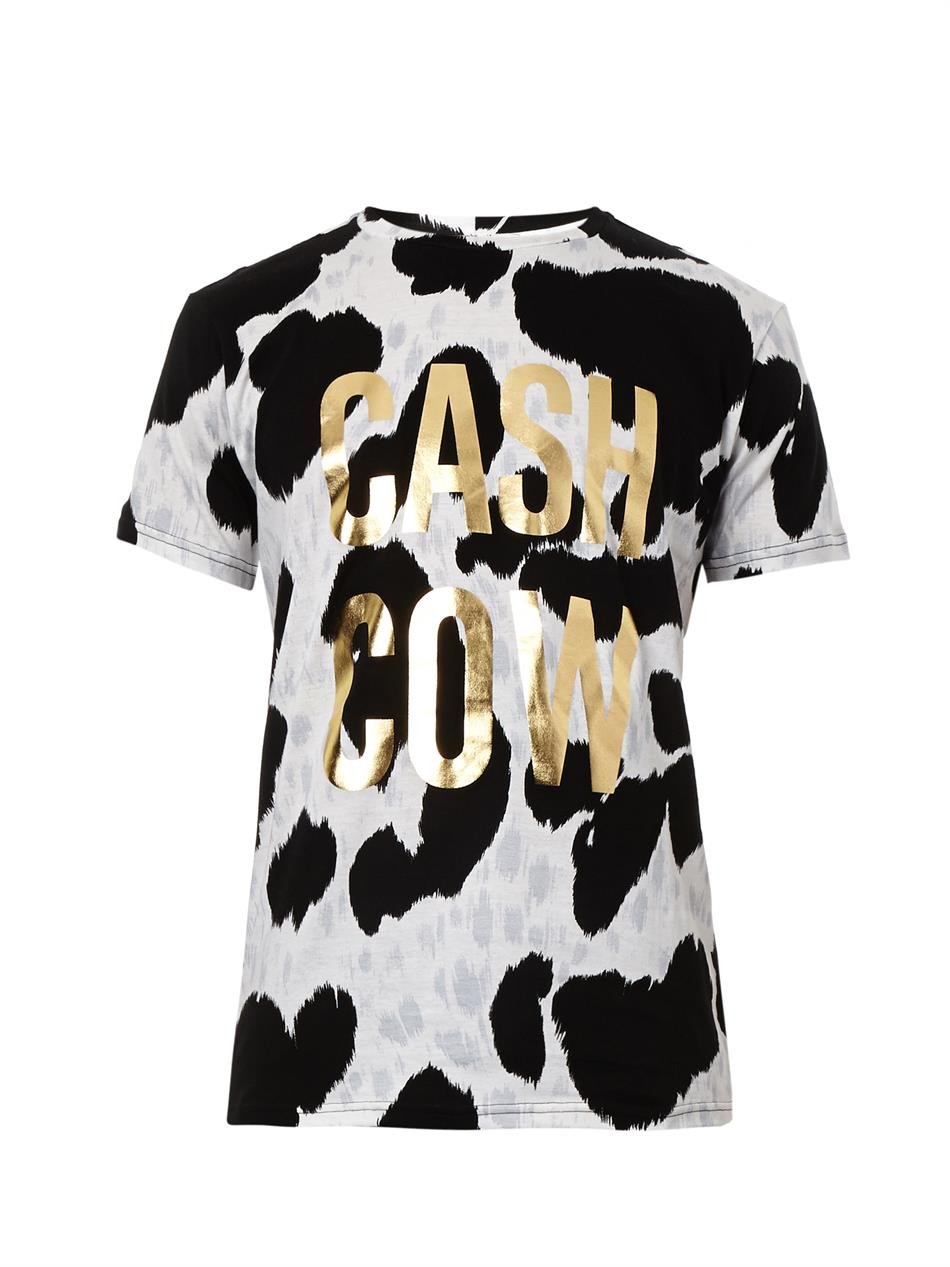 cow print t shirts