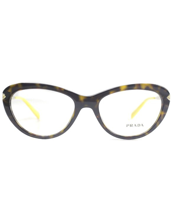 Prada Pr 08rv 2au1o1 Havana And Gold Cat-eye Plastic Eyeglasses ...  