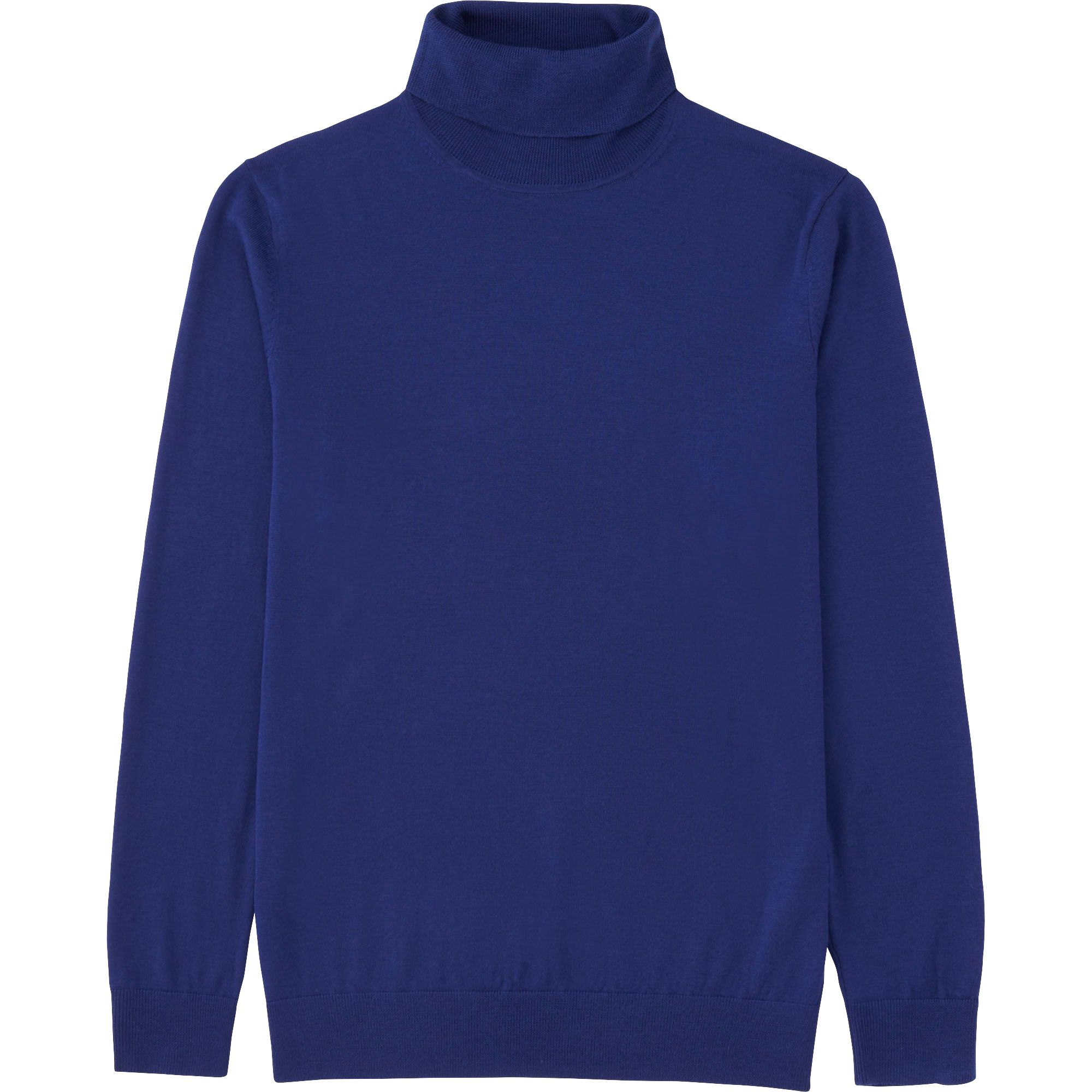Uniqlo Men Extra Fine Merino Turtleneck Sweater in Blue ...