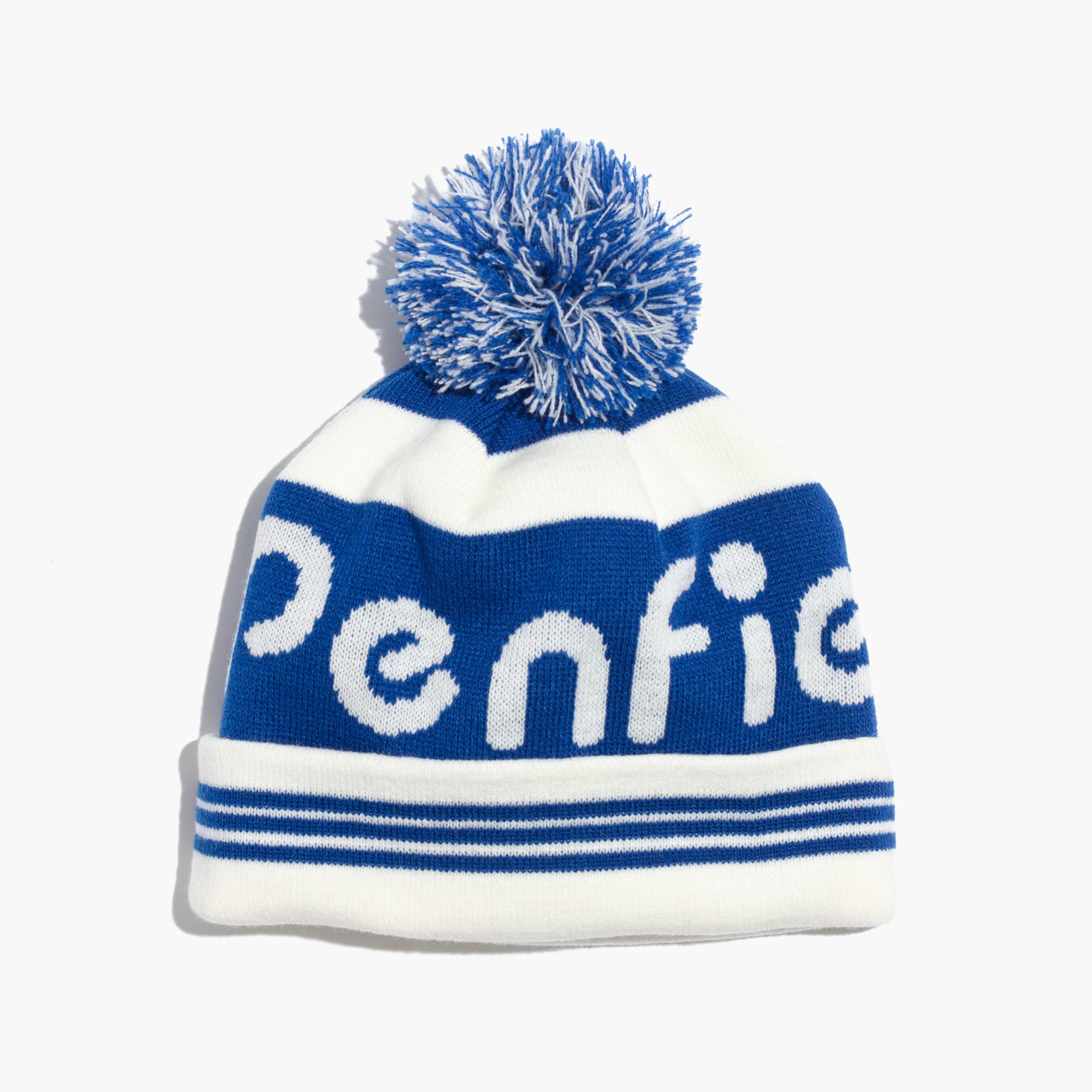 pom pom juicy couture beanie in Lyst  Blue Pom Beanie Sanford  Penfield® Madewell