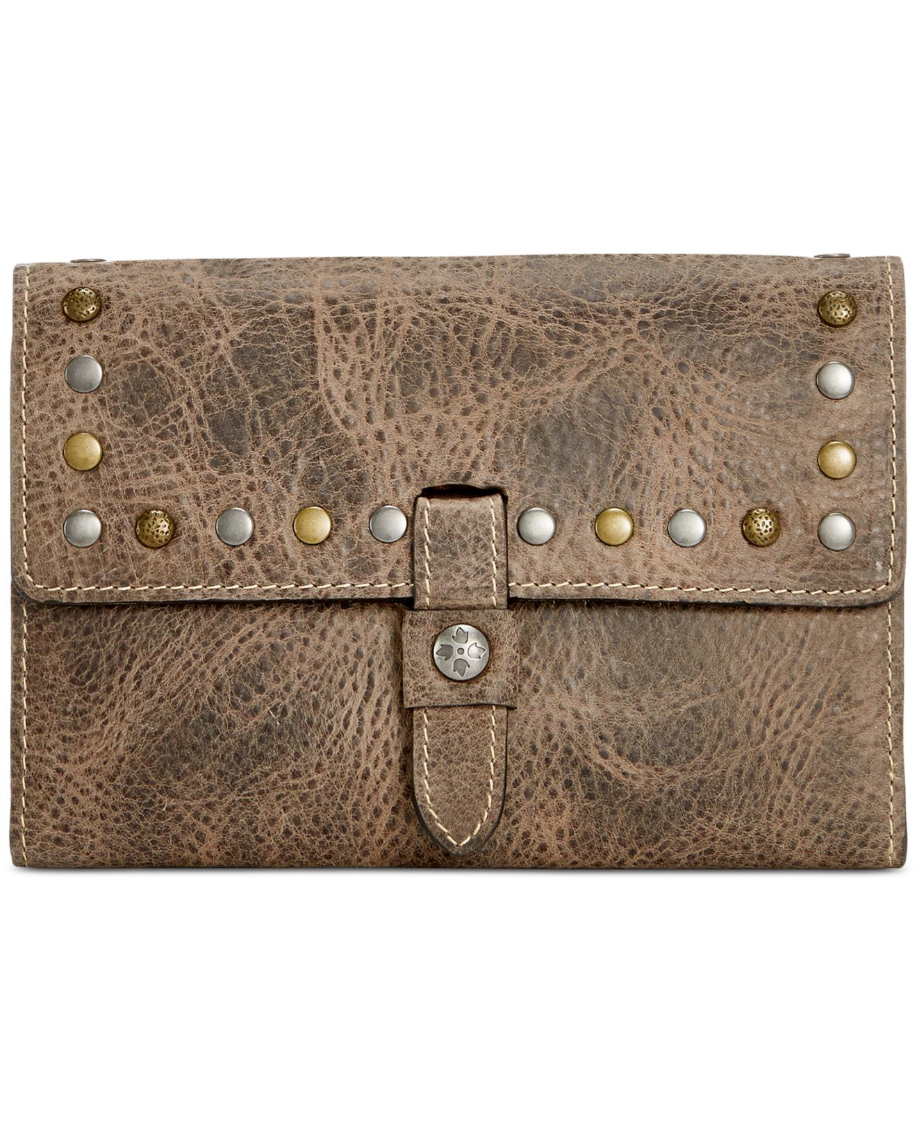 Patricia nash Distressed Vintage Colli Wallet in Gray | Lyst