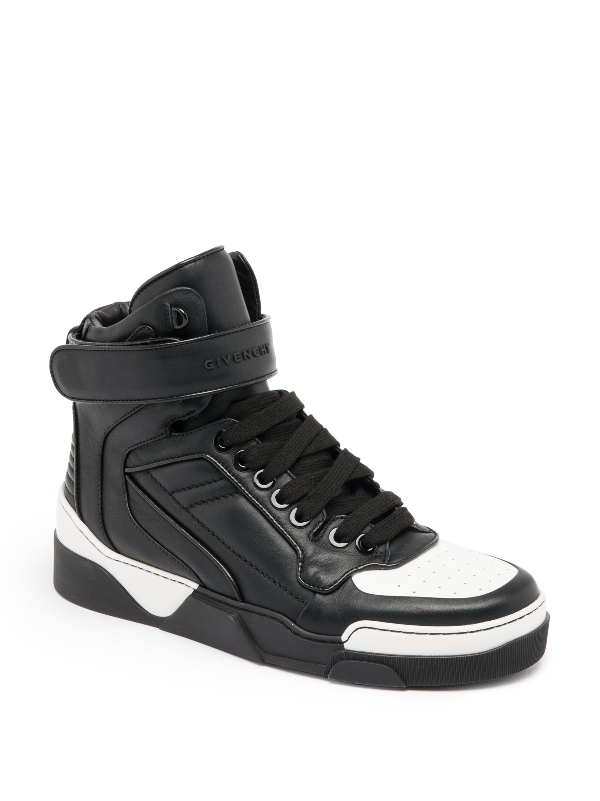 Lyst - Givenchy Tyson Leather High-top Sneakers in Black for Men