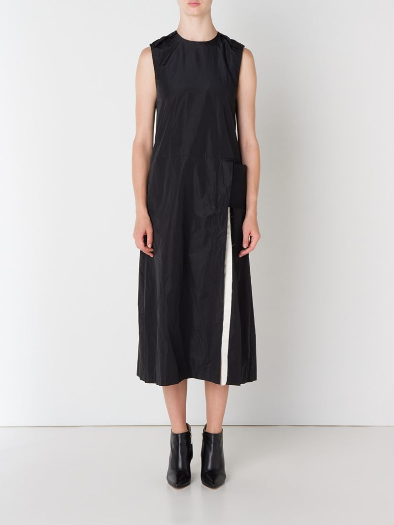 Lyst - Toga Sleeveless Sash-Detail Dress in Black