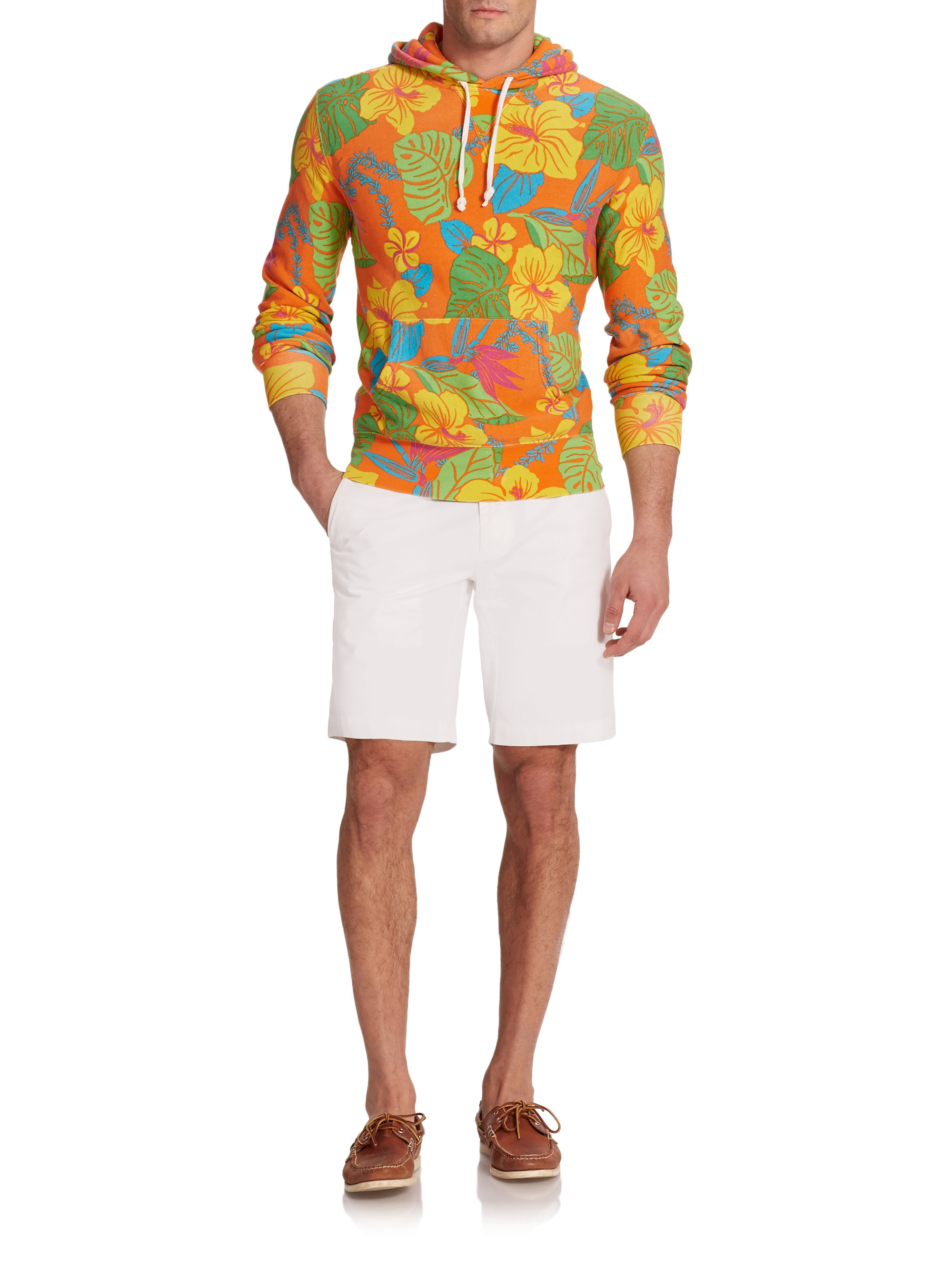 Polo ralph lauren Floral Terry Hoodie for Men | Lyst