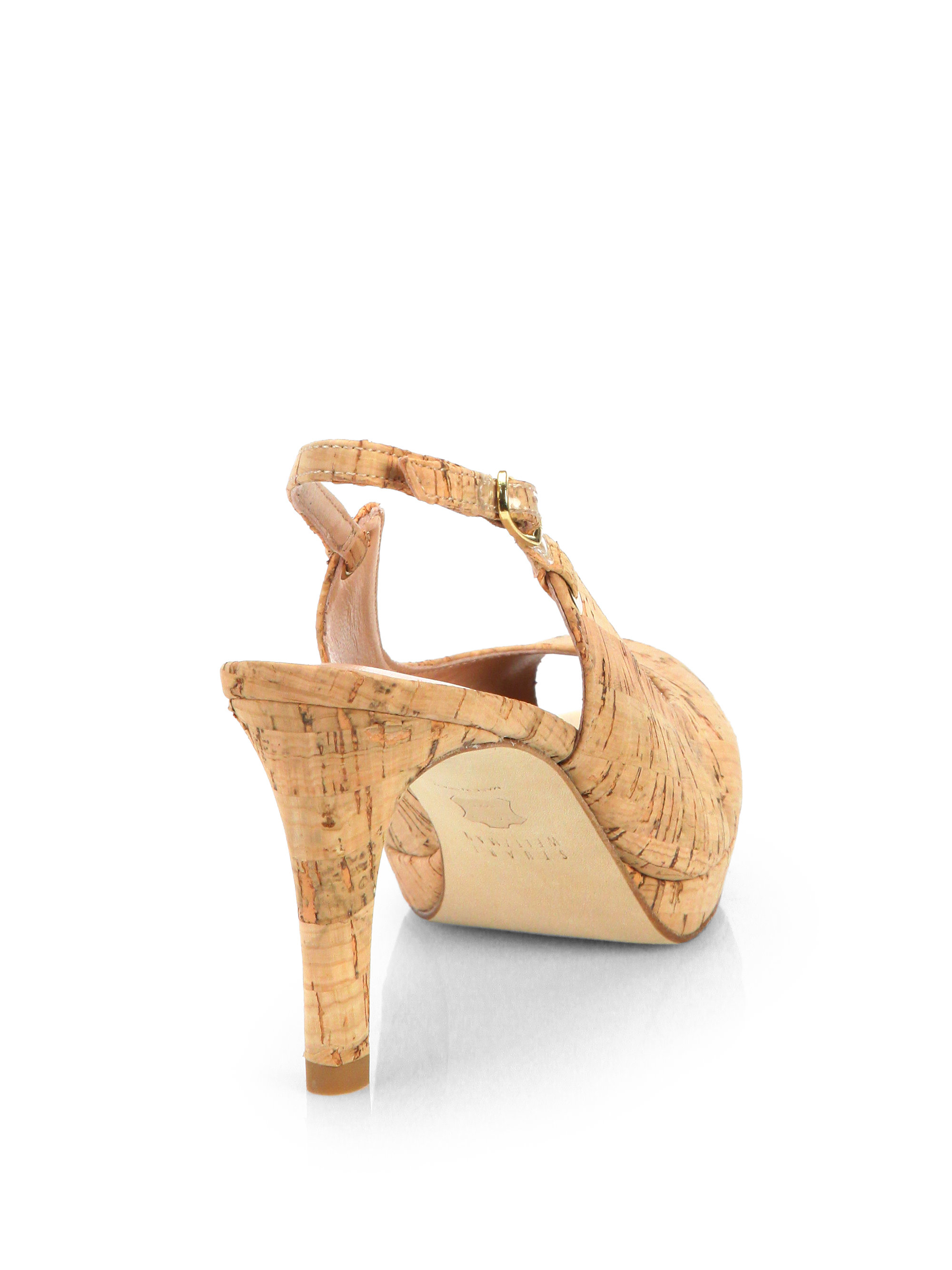 stuart weitzman cork pumps