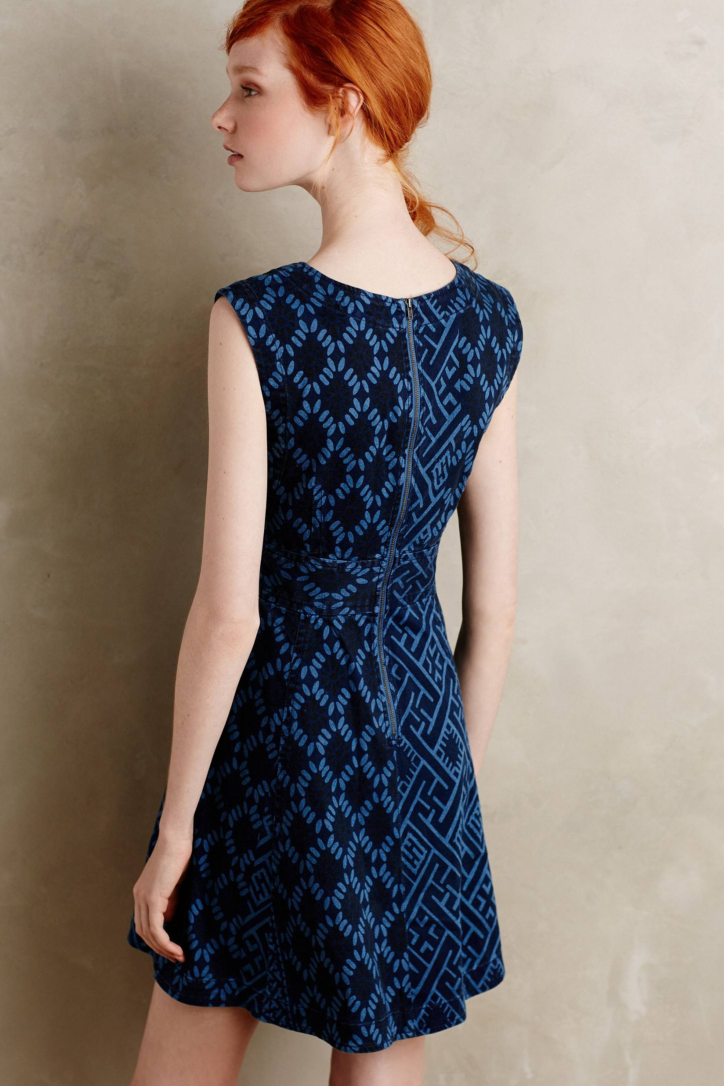 Plenty By Tracy Reese Diamond Denim Dress In Blue Lyst Gallery